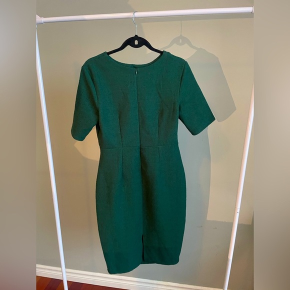 Apricot Green Midi Dress 3/4 Sleeve Green Size 8 - Picture 2 of 3